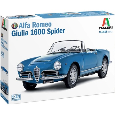 ITALERI Model Kit auto 3668 Alfa Romeo Giulia 1600 Spider 1:24