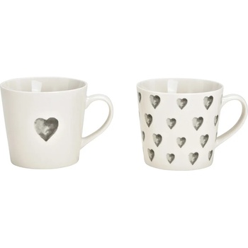 WURM Комплект порцеланови чаши със сърца 540мл, 2 броя (1822)