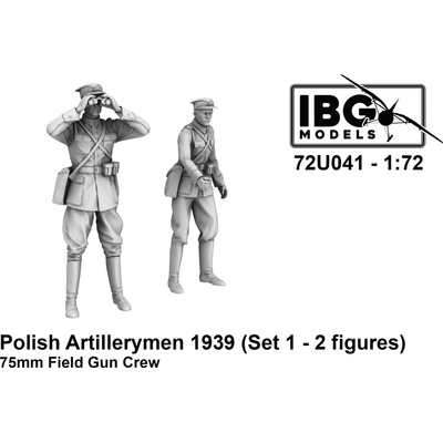 IBG Polish Artillerymen 75mm Field Gun Crew Set 1 3d printed 2 figures 1:72