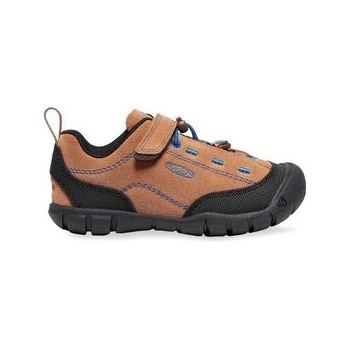 Keen chlapecké outdoorové tenisky Jasper II Toasted coconut/Bright cobalt hnědé