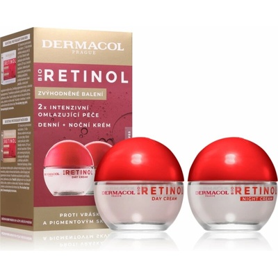 Dermacol Bio Retinol zpevňující denní krém s retinolem 50 ml + Dermacol Bio Retinol omlazující noční krém s retinolem 50 ml
