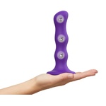 Strap On Me Geisha Balls Dildo with Rotating Balls Purple M