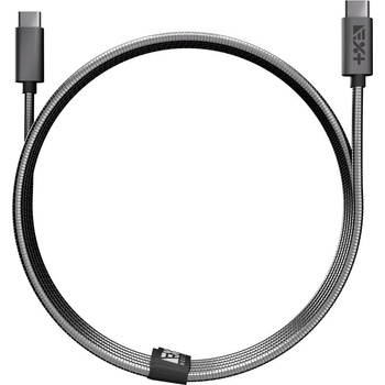 NEXT Метален кабел от next one usb-c към usb-c | space gray (k-usbcx2-met-sg)