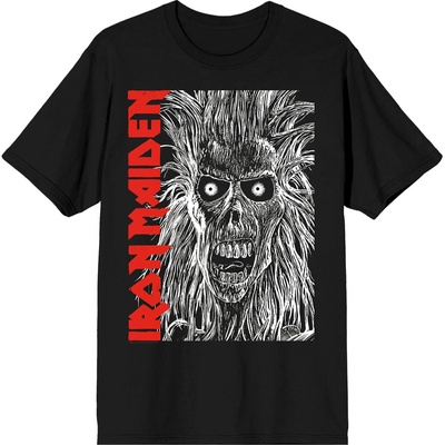 Iron Maiden Eponymous Face Red Logo Black L Риза (IMTEE196MB03)
