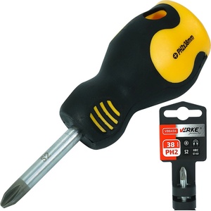 VERKE Кръстата отвертка къса PH2 38mm S2 66480 (V86454)