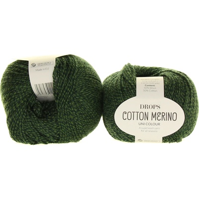 Drops Cotton Merino 22 tmavě zelená