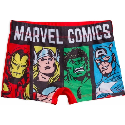 Chlapčenské plavky AVENGERS červené