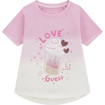 Guess Тениска с къс ръкав Guess - Сладък шейк, розова, 12 м (20261-K6RI07-K6YW4-F69M-12M)