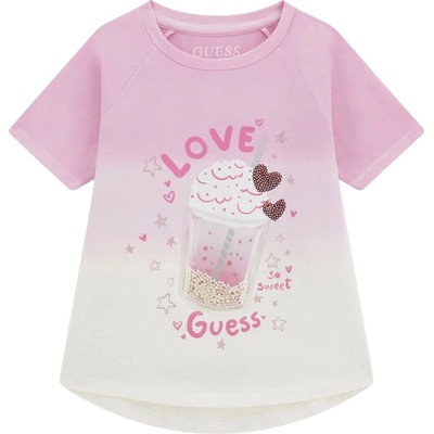 Guess Тениска с къс ръкав Guess - Сладък шейк, розова, 12 м (20261-K6RI07-K6YW4-F69M-12M)