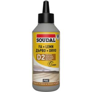 Soudal D2 - супербързо лепило за дърво (6246)