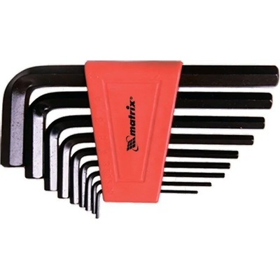 MTX Кoмплект ключове имбусни (шестостенни), 2, 0-12 mm, 9 бр. , оксидирани MTX