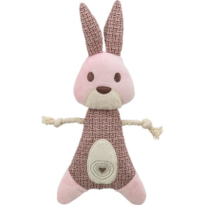 Rabbit králík bez zvuku 24 cm růžová