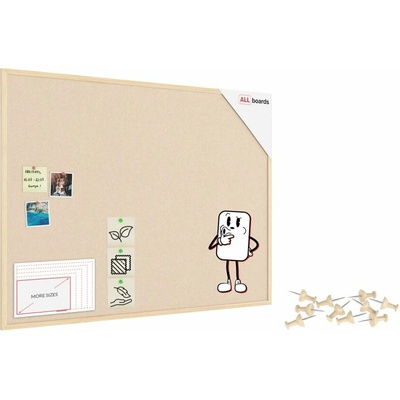 Allboards TFCAMEL129C Textilní tabule 120 × 90 cm