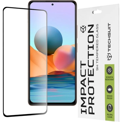 Techsuit Протектор за Xiaomi Redmi Note 10 Pro / Note 10 Pro Max - 111D Full Cover / Full Glue Glass - Черен