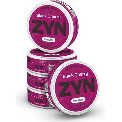 ZYN Black cherry 11 mg 5 krabiček po 21 sáčcích