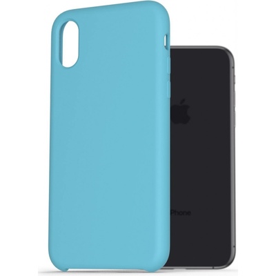 Pouzdro AlzaGuard Premium Liquid Silicone Case iPhone X/Xs modré