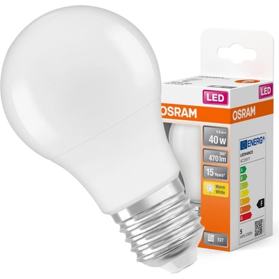 Osram LED žárovka , A60, E27, 5,5 W, 470 lm, 2700 K