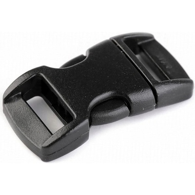 Spona trojzubec šíře 10 mm prohnutá, střední, černá