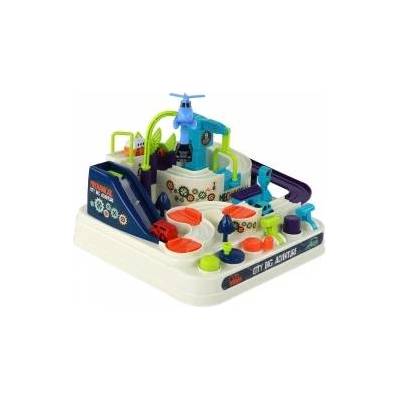 LEAN Toys Colorful Interactive Obstacle Course Set for Toy Cars