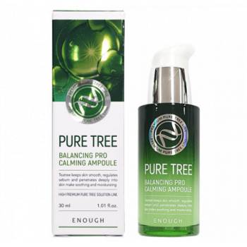 Enough Успокояваща ампула за лице с екстракт от зелен чай Enough Pure Tree Balancing Pro Calming Ampoule