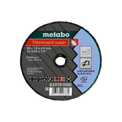 Metabo Flexiarapid super 50 x 1,0 x 6,0 mm 630191000