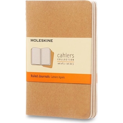 Moleskine Sešity Cahier S linkované 3 ks karton