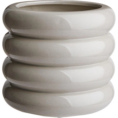 Butlers HOOP Kvetináč 14 cm - sivý