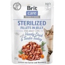 Brit Care Cat Sterilized Fillets in Jelly with Hearty Duck&Tender Turkey 24 x 85 g
