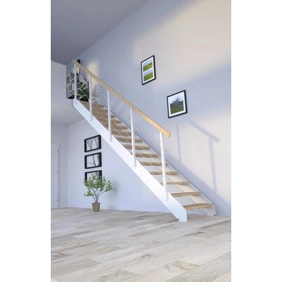 Pertura Libra Rustikálny dub bez podstupníc biela rovné 105 cm 11/12