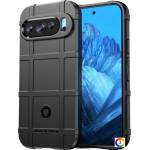 Google Pixel 9 / Pixel 9 Pro Удароустойчив Square Grid Design Калъф и Протектор