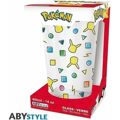 ABYstyle Sklenice Pokémon Pikachu pattern 400 ml