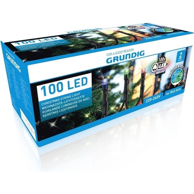 Grundig Grundig LED RGB Vianočná reťaz vonkajšia 1m 100xLED 2,7W 230V IP44 P2996