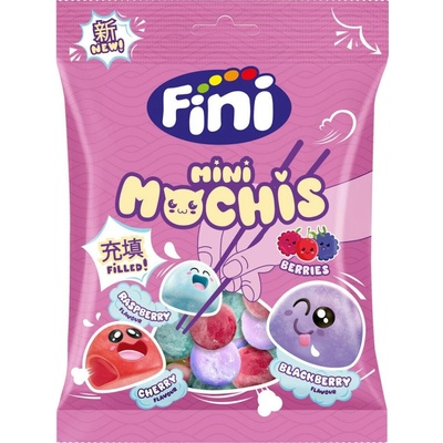 Fini žvýkací bonbony ve tvaru mochi s příchutí lesního ovoce 90 g