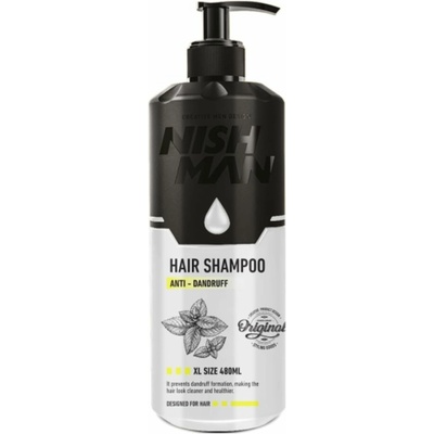 Nishman hair šampón proti lupinám pre mužov 480 ml