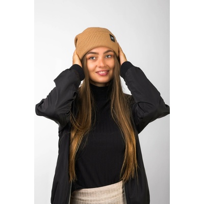 VFstyle Pletená čiapka Elegant karamelová