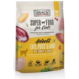 MAC's Mac’s Cat Adult GRAIN FREE, висококачествена храна за пораснали котки, БЕЗ ЗЪРНО, с патешко, пуешко и пилешко месо, 0, 300 кг - Германия - 80524