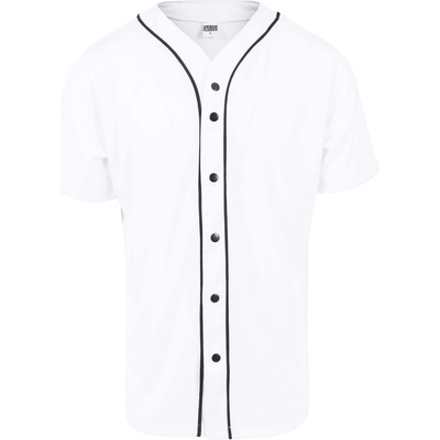 Urban Classics Риза 'Baseball' бяло, размер XXL