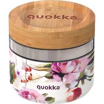 Quokka Кутия за обяд Quokka Deli Dark Flowers 820 мл (40131)