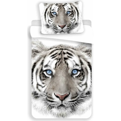Jerry Fabrics Obliečky BIELY TIGER 140x200 70x90