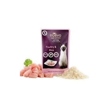 nuevo Cat Chicken Kitten - Пауч с пилешко месо и ориз, за малки котенца - 85 гр
