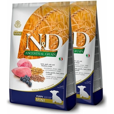 N&D LG PUPPY MINI Lamb & Blueberry 2 x 7 kg