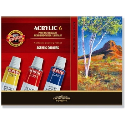 Koh-i-noor akrylové barvy 6 ks x 16 ml 162701