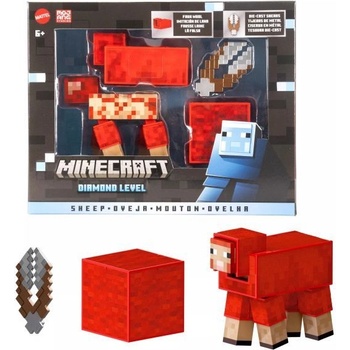 Mattel Minecraft: Фигурка на агне от диамантено ниво - 14 см (JCV22)