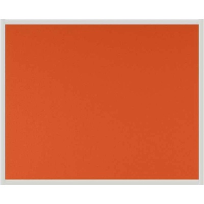 VMS VISION Stolový paraván EKONOMIK ekoTAB ostrý roh 80 x 65 cm oranžový