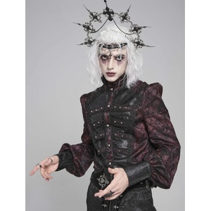Devil fashion мъжка риза DEVIL FASHION - Dark red Gothic - SHT14602