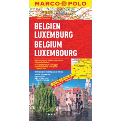 Belgie Lucembursko mapa 1:300T MD