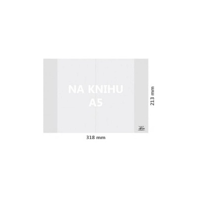 Junior Obal na knihu A5 PP 316x213 mm hrubý transparentný