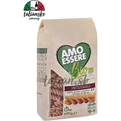Amo Essere Celozrnné fusilli bio 0,5 kg