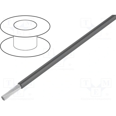 Alpha Wire 3070 SL005 HookUp Wire lanko Cu 24AWG PVC tmavě šedá 600V 30,5m
