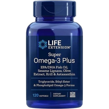 Life Extension Super Omega-3 Plus, 120 софтгел капсули, Life Extension